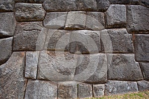The stone walls of Sacsayhuaman. Cusco, Peru