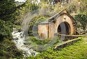 Stone wash house in Ville di Paraso in Corsica photo