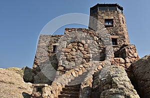 Stone Watch Tower on Top of Harney Peak