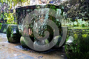 The Stone Water Tank in Countryside of Wuyuan ancient village