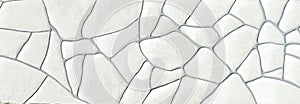 Stone white gray wall facade with abstract pattern