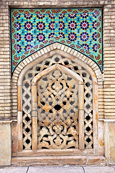 Stone window of Golestan palace, Tehran