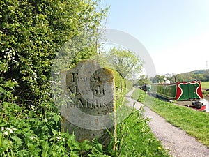 Stone work on canal side
