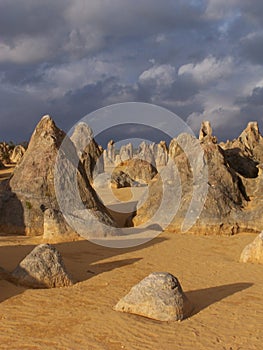 Stoneformation in desert