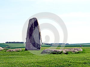 Stonehenge, an ancient prehistoric stone monument