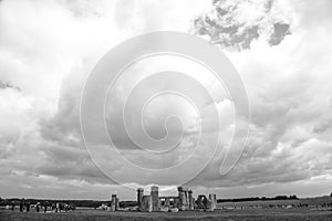 Stonehenge - B&W.