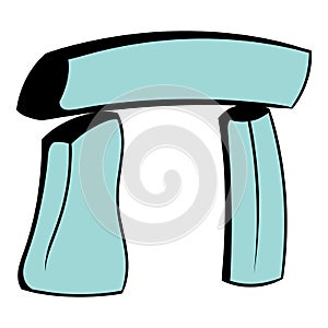 Stonehenge icon cartoon