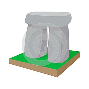 Stonehenge icon, cartoon style