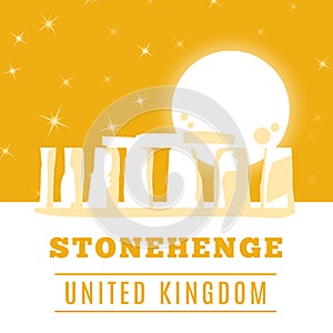 Stonehenge icon isolated on white background. Vector illustration