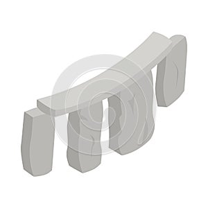 Stonehenge icon, isometric 3d style