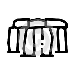 Stonehenge icon vector outline illustration