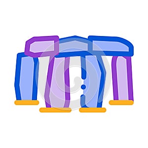 Stonehenge icon vector outline illustration