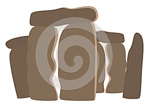 Stonehenge, illustration, vector