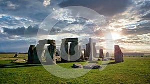 Stonehenge Neolithic stone circle, Amesbury, Wiltshire, UK