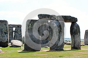 Stonehenge, a prehistoric monument on Salisbury Plain in Wiltshire, England