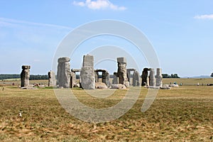 Stonehenge, a prehistoric monument on Salisbury Plain in Wiltshire, England