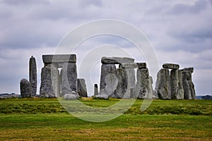 Stonehenge prehistoric monument on Salisbury Plain in Wiltshire, England, United Kingdom, September 13, 2021. A ring circle of hen