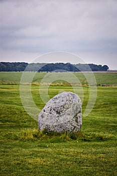 Stonehenge prehistoric monument on Salisbury Plain in Wiltshire, England, United Kingdom, September 13, 2021. A ring circle of hen