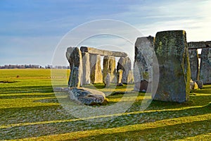 Stonehenge prehistoric monument in Wiltshire county, England