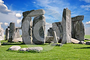 Stonehenge is a prehistoric monument. Wiltshire, England.