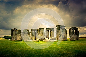 Stonehenge monument in Wiltshire, England.