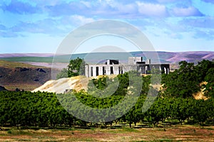 Stonehenge Replica on Hill