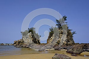 stonehill at Kemasik beach, Terengganu, Malaysia