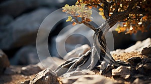 Stonelike Tree Diorama: A Macro Zoom Concept Art By Joel Robison