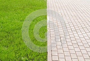 Stonepath and grass