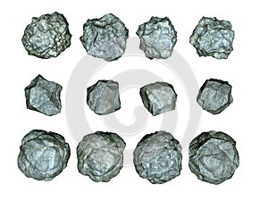 Stones asteroids illustration photo