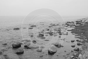 Stones on the beach photo