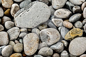 stones on the beach, photo as a background , in playa del silencio , silent beach, principado de asturias, spain europe photo