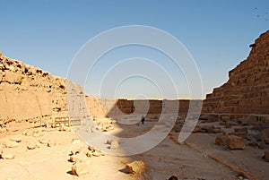 Stones infront of pyramide in Egypte