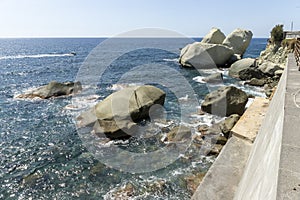 The stones of the island of Ischia photo