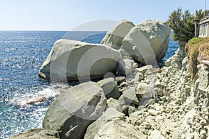 The stones of the island of Ischia photo