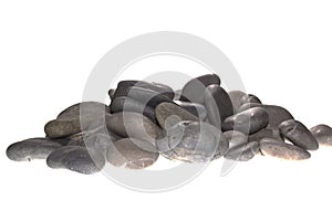 Stones isolated on white background