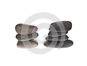 Stones isolated on white background