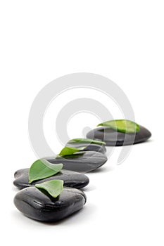 Stones isolated on white background