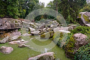 Stones in the park of Sofievka, Ukraine