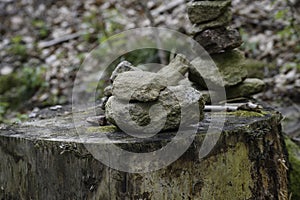 Stones processed from nature