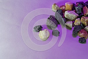 Stones in the quarry and photographed them in the studio