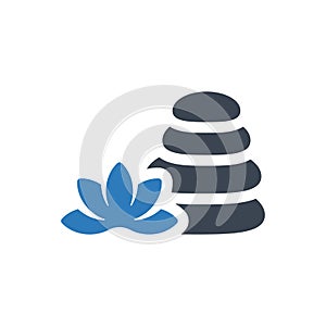 Stones relaxation icon