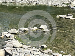 Stones on the River Ceno, Varano deâ€™ Melegari, Emilia Romagna, Italy