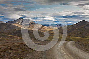 The stones road in Chukotka, Russia photo