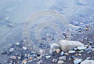 Stones and rocks on a beach