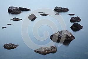 Stones in the sea