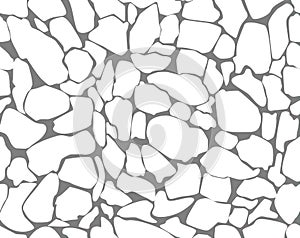 Stones seamless pattern. Vector Illustration.