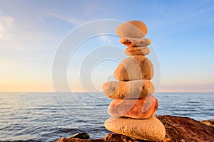 Stones on the seashore