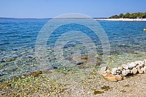 Stones on Simuni beach, Croatia