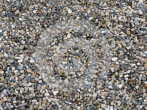 Stones small hardness background floor different colors photo